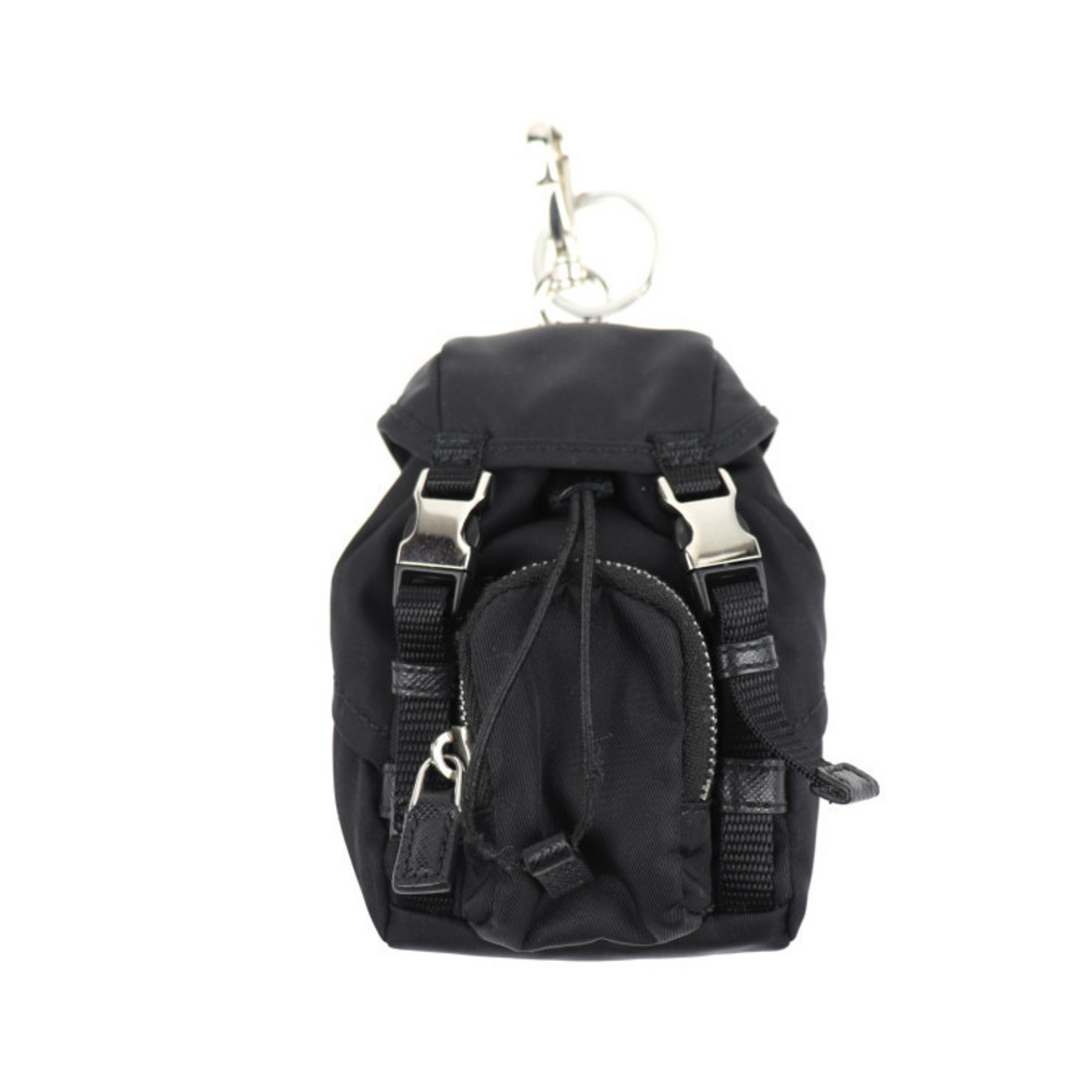 Prada Nylon Mini Backpack Keychain Black - image 1